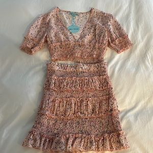 Sundae Muse Top and Skirt Floral Pink Set Size US 4/AUS 8. Top NWT.